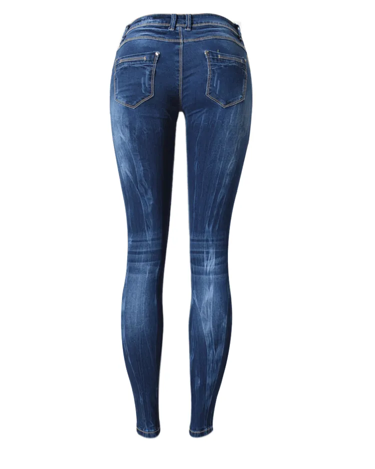 Elasticity Women's Jeans Slim Low Waisted Jeans Pencil Pants