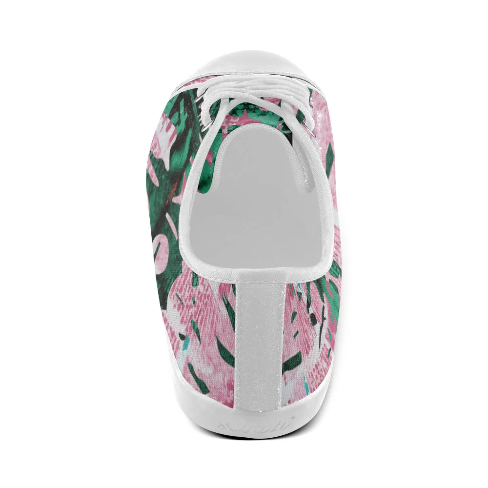 Men's Abstract Psychedelic Print Canvas Low Top Shoes