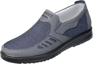 Men's Walking Shoes Soft Cushions Athletic Low Top Versatile Office Traveling Driving Men's Sneaker