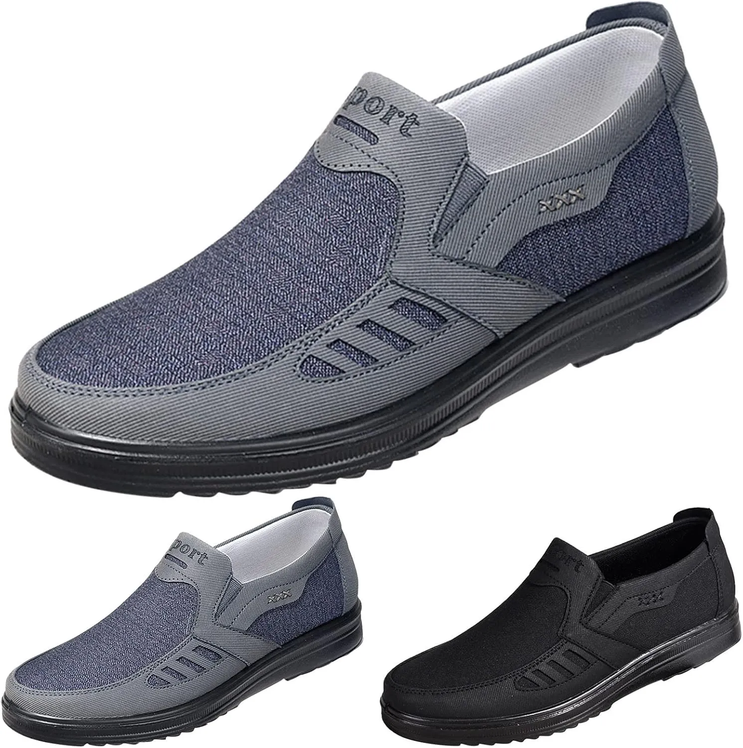 Men's Walking Shoes Soft Cushions Athletic Low Top Versatile Office Traveling Driving Men's Sneaker