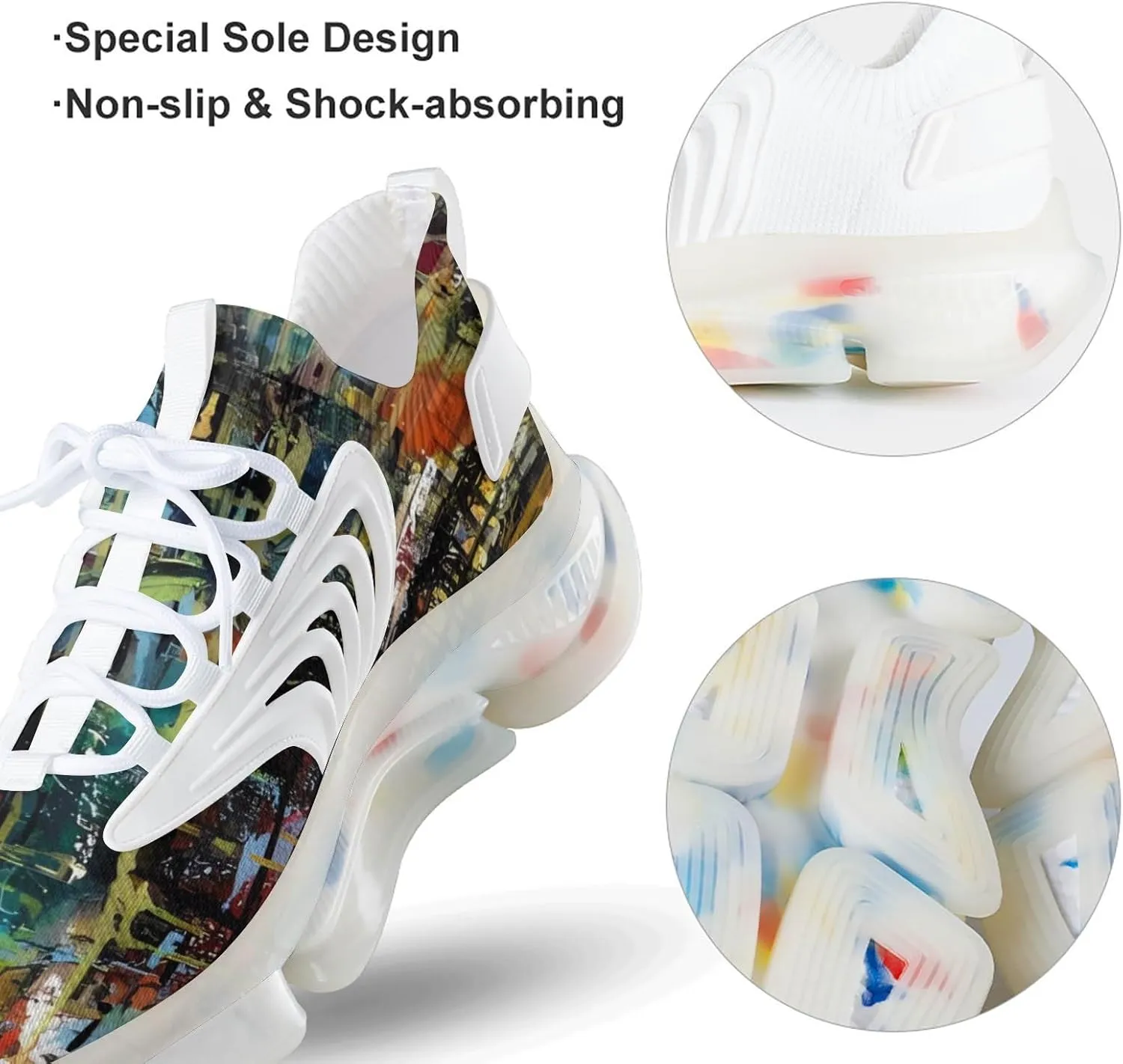 Women's Road Running Shoes, Fashion Trail Shoes, Excursion Breathable Sneakers, Lightweight Non Slip Trainers, Athletic Shoe