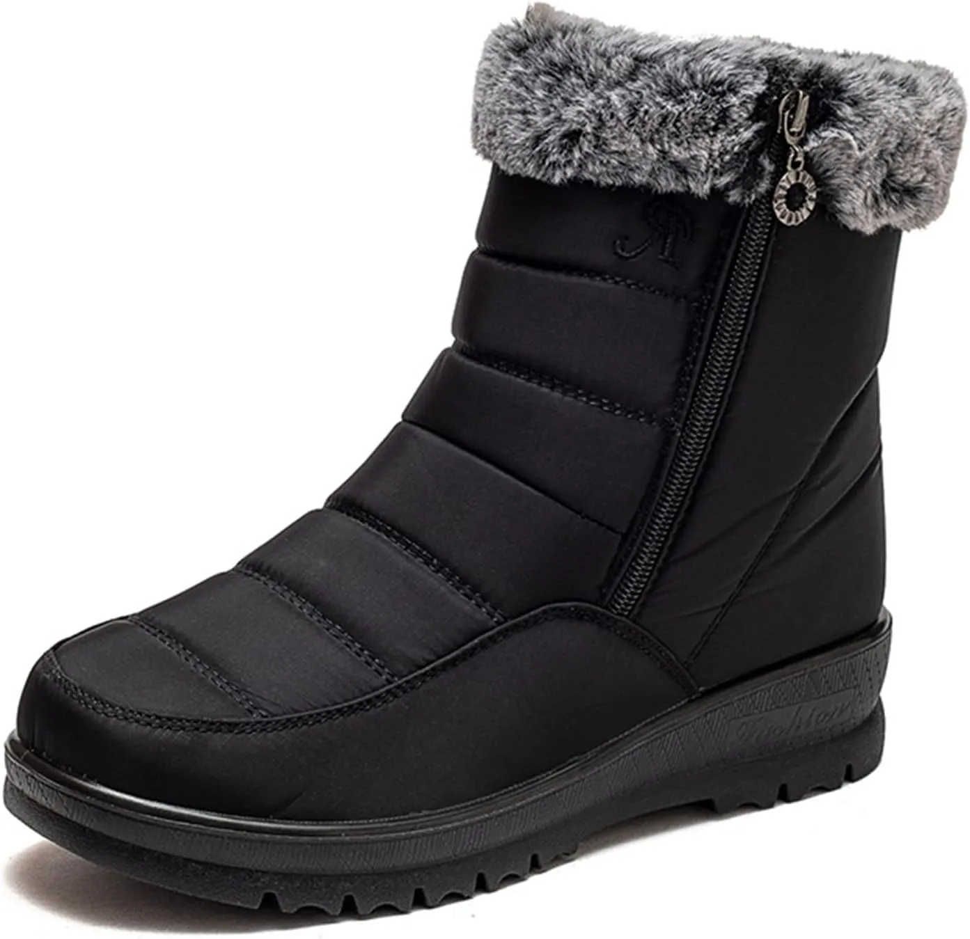 Womens Winter Boots Waterproof Insulated,Outdoor Walking Fur Lined Snow Boots Women,Comfortable Soft Trekking Warm Platform Winter Boots,Slip Resistant
